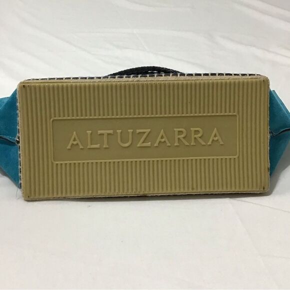 ALTUZARRA Blue Suede Bucket Basket Handbag - Picture 7 of 16